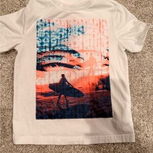 C&C California Kids Surf Silhouette Tee - White and Orange